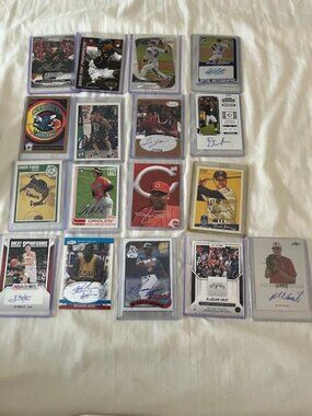 lot of mint mostly autographed sports cards